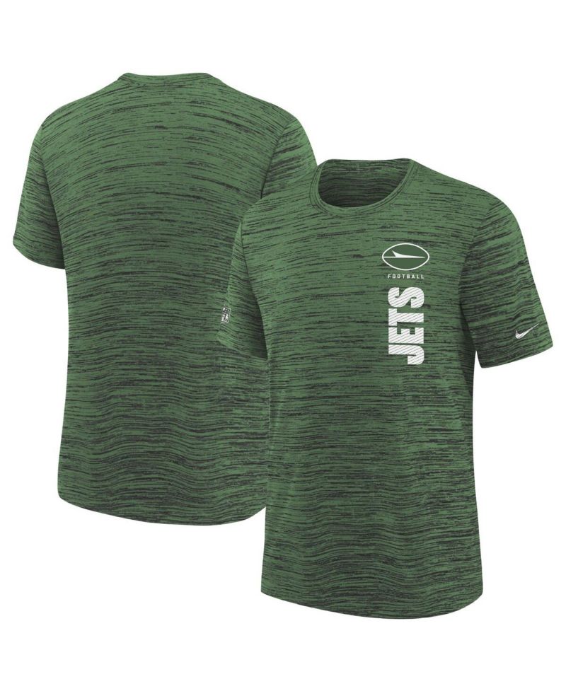 Big Boys and Girls Green New York Jets Sideline Velocity Performance T-Shirt