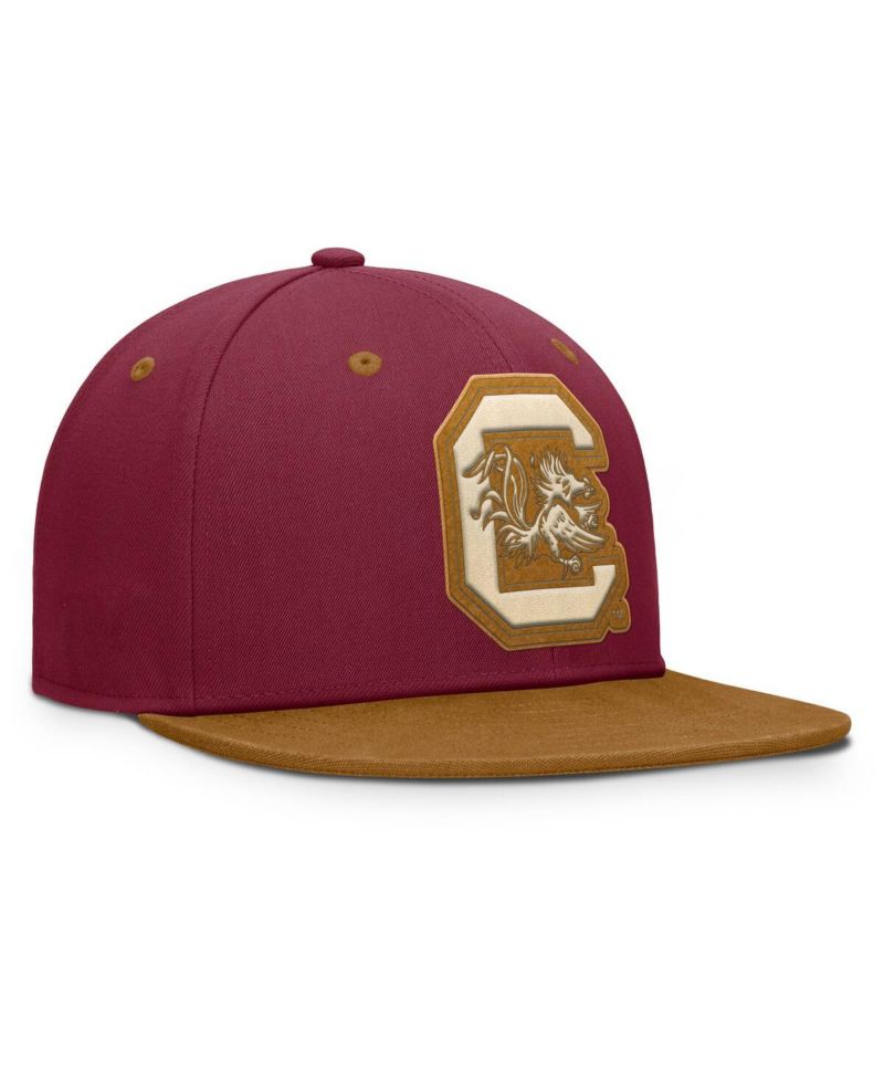Men's Garnet/Brown South Carolina Gamecocks Noboa Fitted Hat