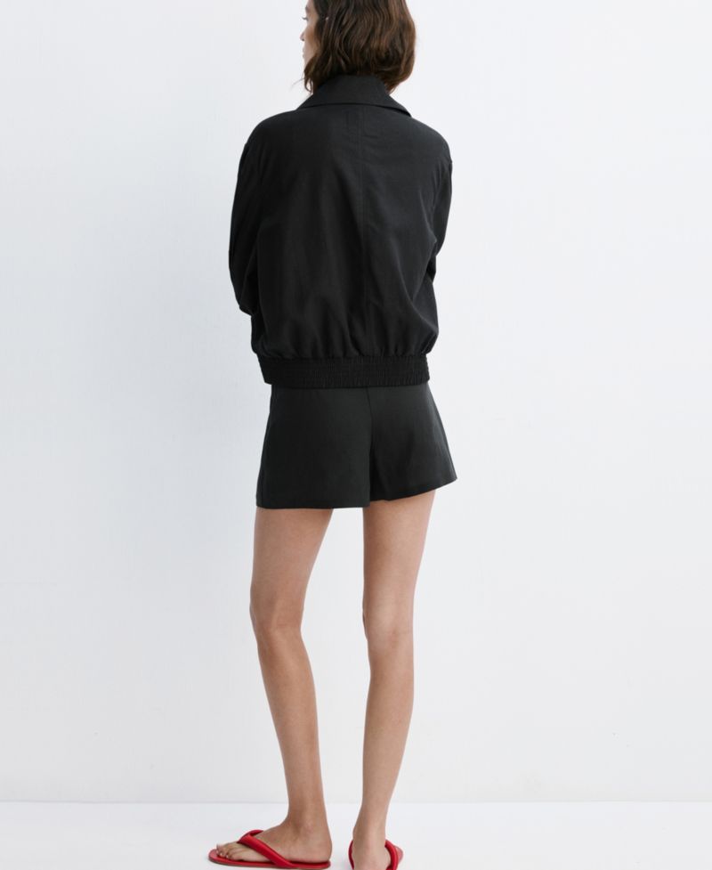 Women's Funnel-Neck Bomber Jacket