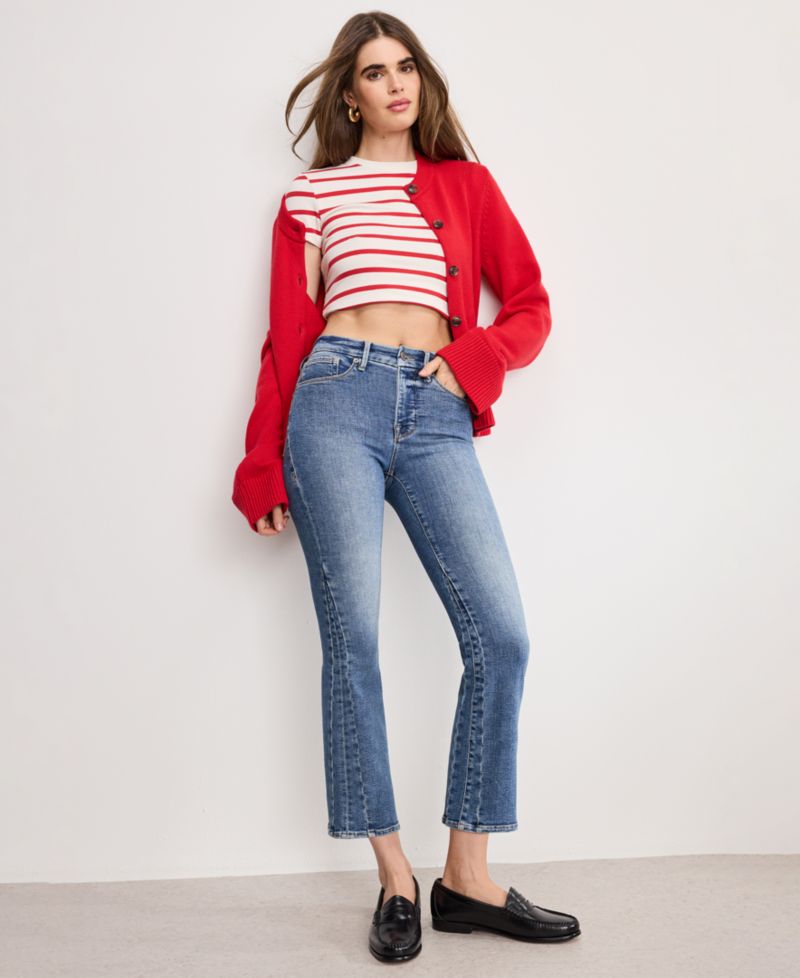 Women's Good Legs Cropped Mini Boot Jeans, Regular & Plus Size