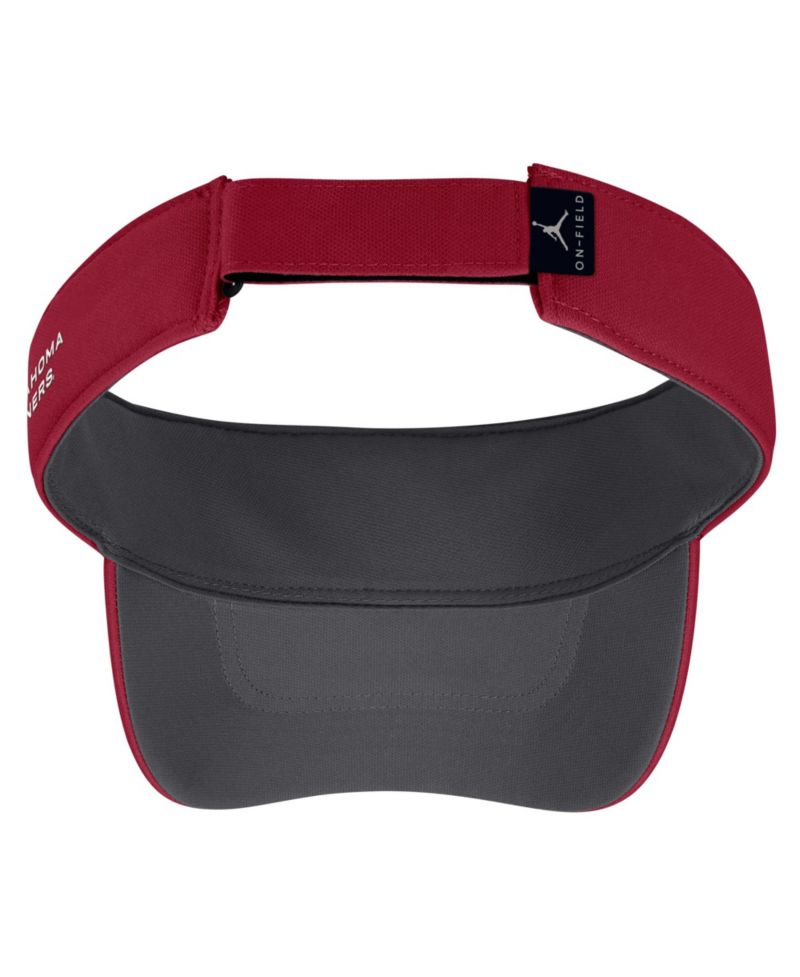 Men's and Women's Crimson Oklahoma Sooners 2026 On-Field Ace Adjustable Visor