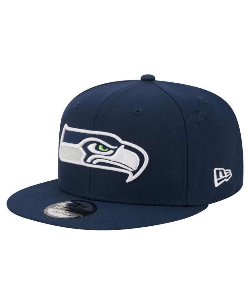 Men's Navy Seattle Seahawks 9FIFTY Snapback Hat