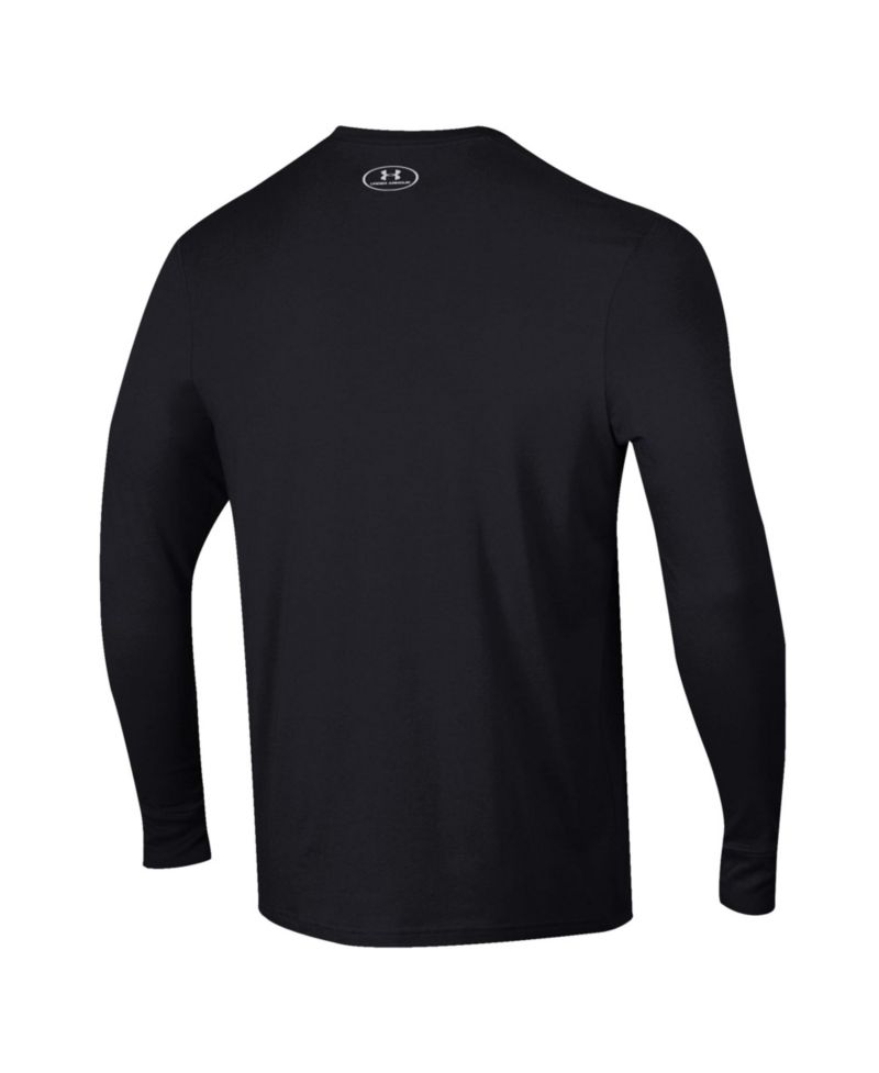 Men's Black Wisconsin Badgers 2026 Sideline Performance Cotton Long Sleeve T-Shirt
