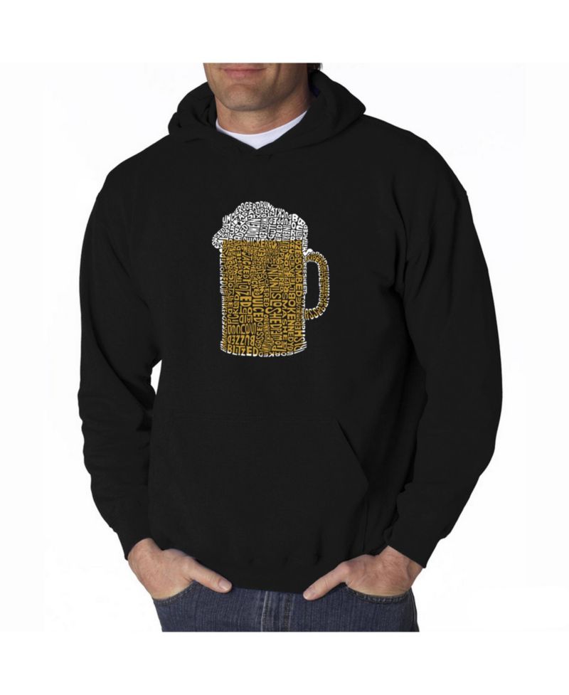 Men's Word Art Hooded Sweatshirt - Slang Terms For Being Wasted