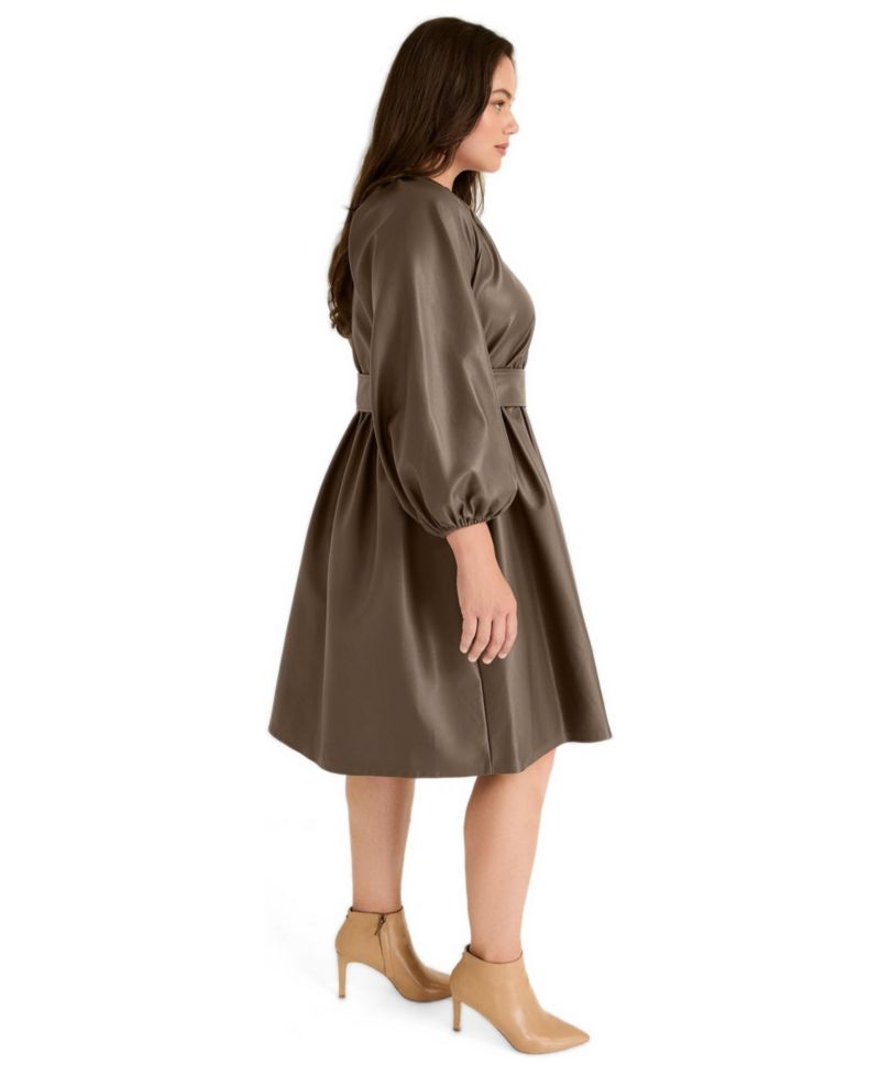 Women's June and Vie Faux Leather Dress