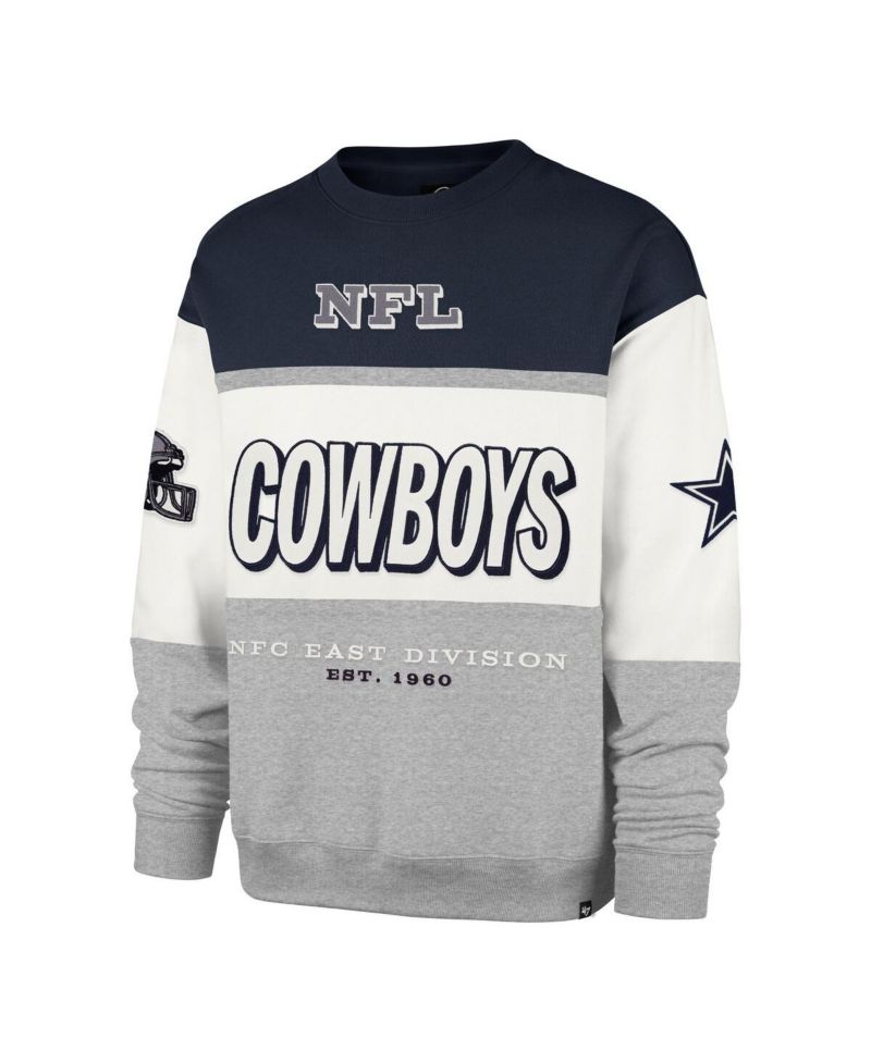 Men's Navy/Gray Dallas Cowboys Breeze Maximalist Sweatshirt