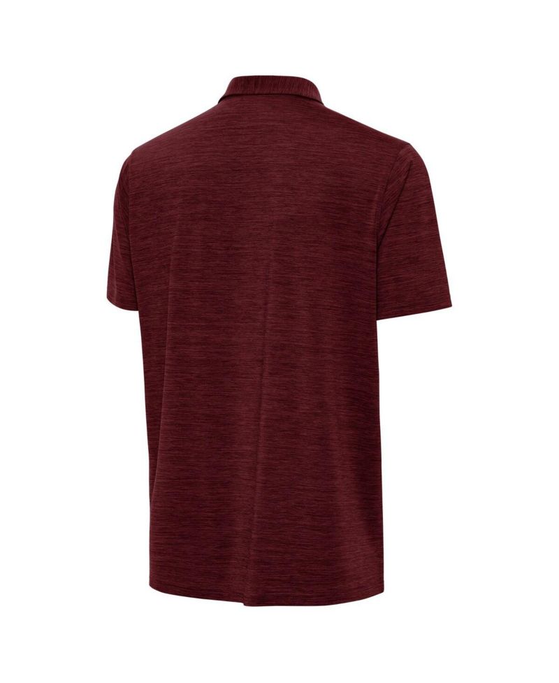Men's Heather Burgundy Washington Commanders Layout Polo Shirt
