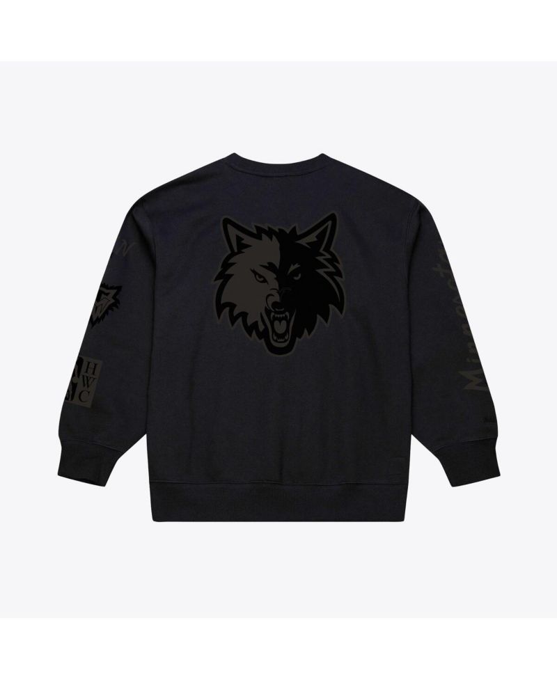 Men's Black Minnesota Timberwolves Phantom Fleece Sweatshirt