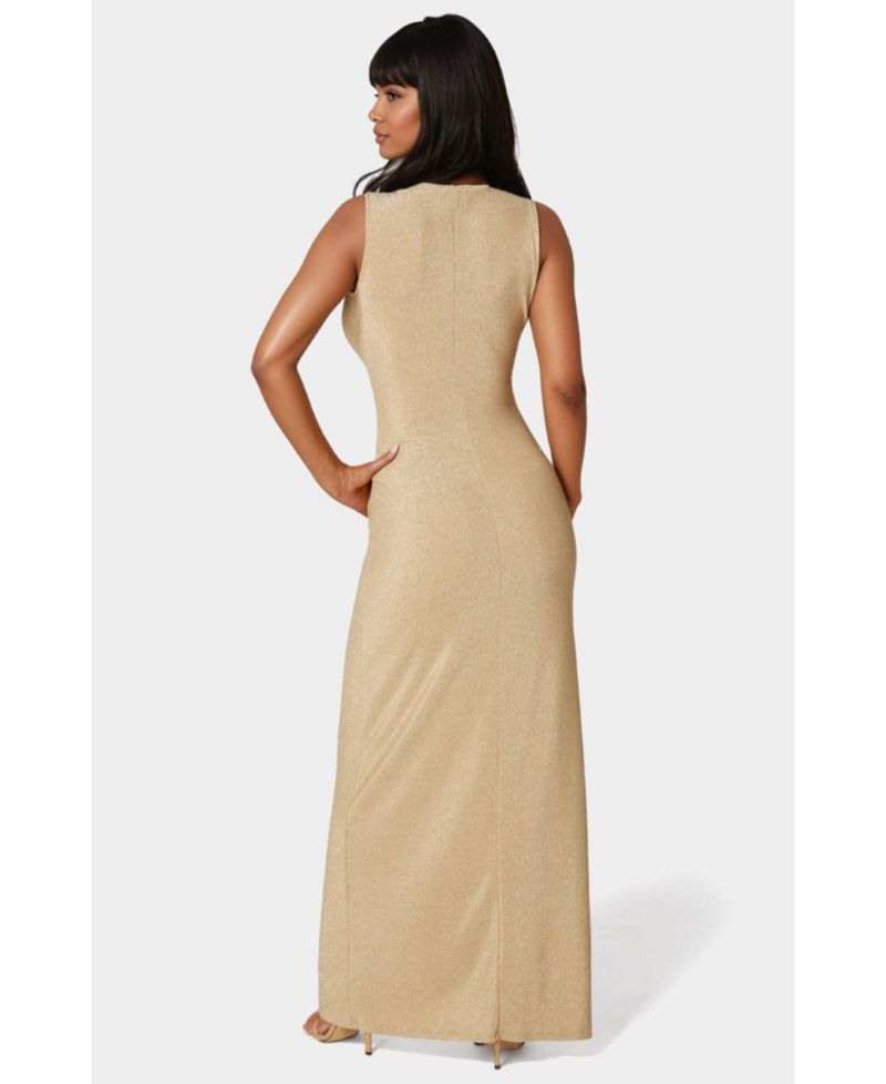 Women's Twist Front Cut Out Maxi Dress
