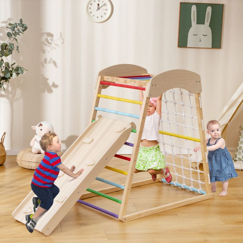6-in-1 Wooden Jungle Gym
