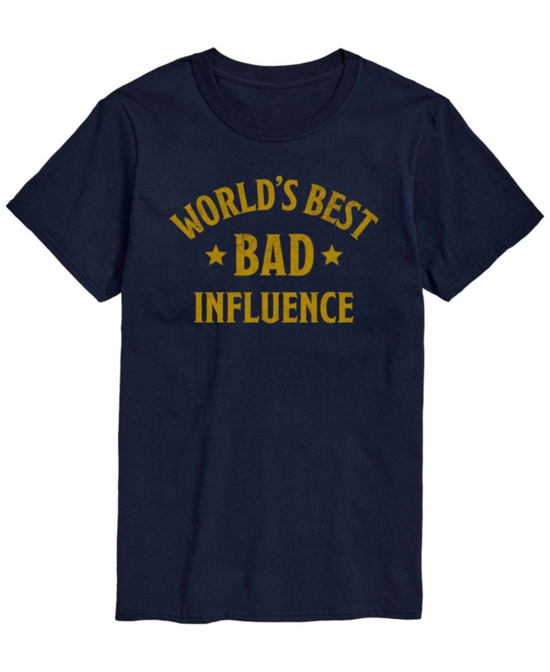 Men's Worlds Best Bad Influence Short-Sleeve Graphic T-Shirt