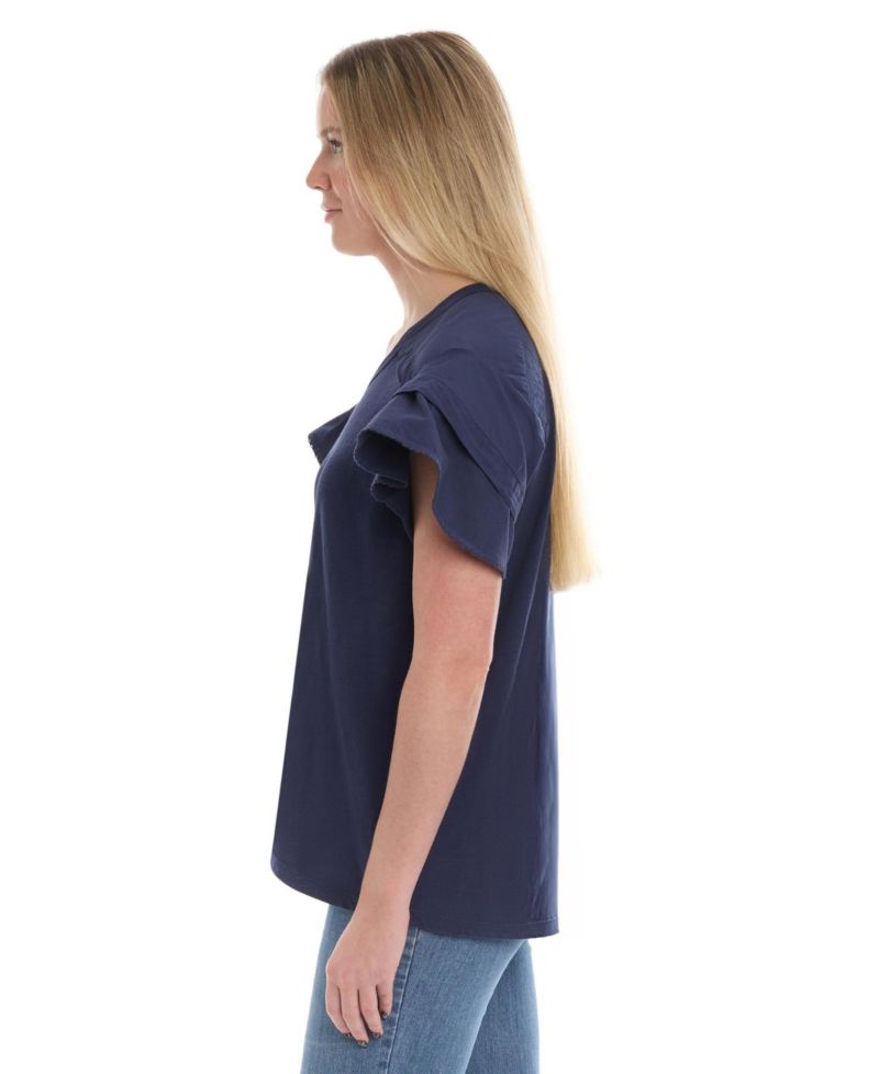 Women's Ruffle Short Sleeve Tee