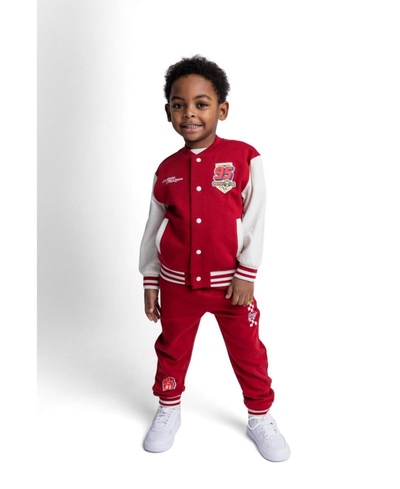 Little Boys (5-12) Fleece Varsity Jacket and Pants Set