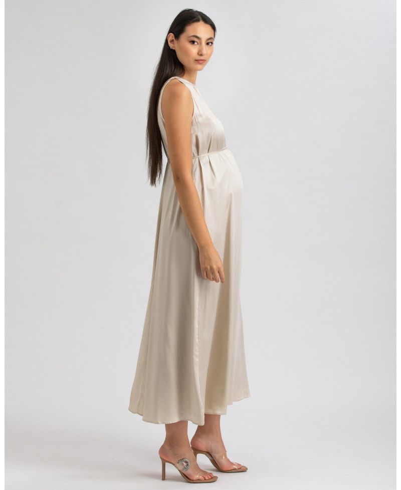 Women's PIETRO BRUNELLI Clarissa Sleeveless Satin Dress