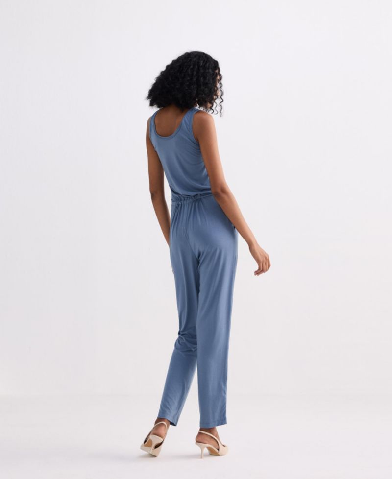 Women's Relaxed Drawstring Jumpsuit