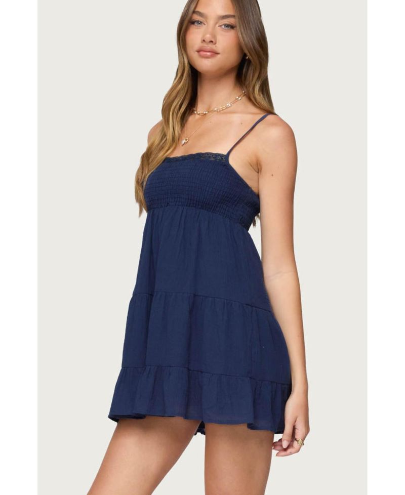 Women's Calley Scrunchy Tiered Mini Dress
