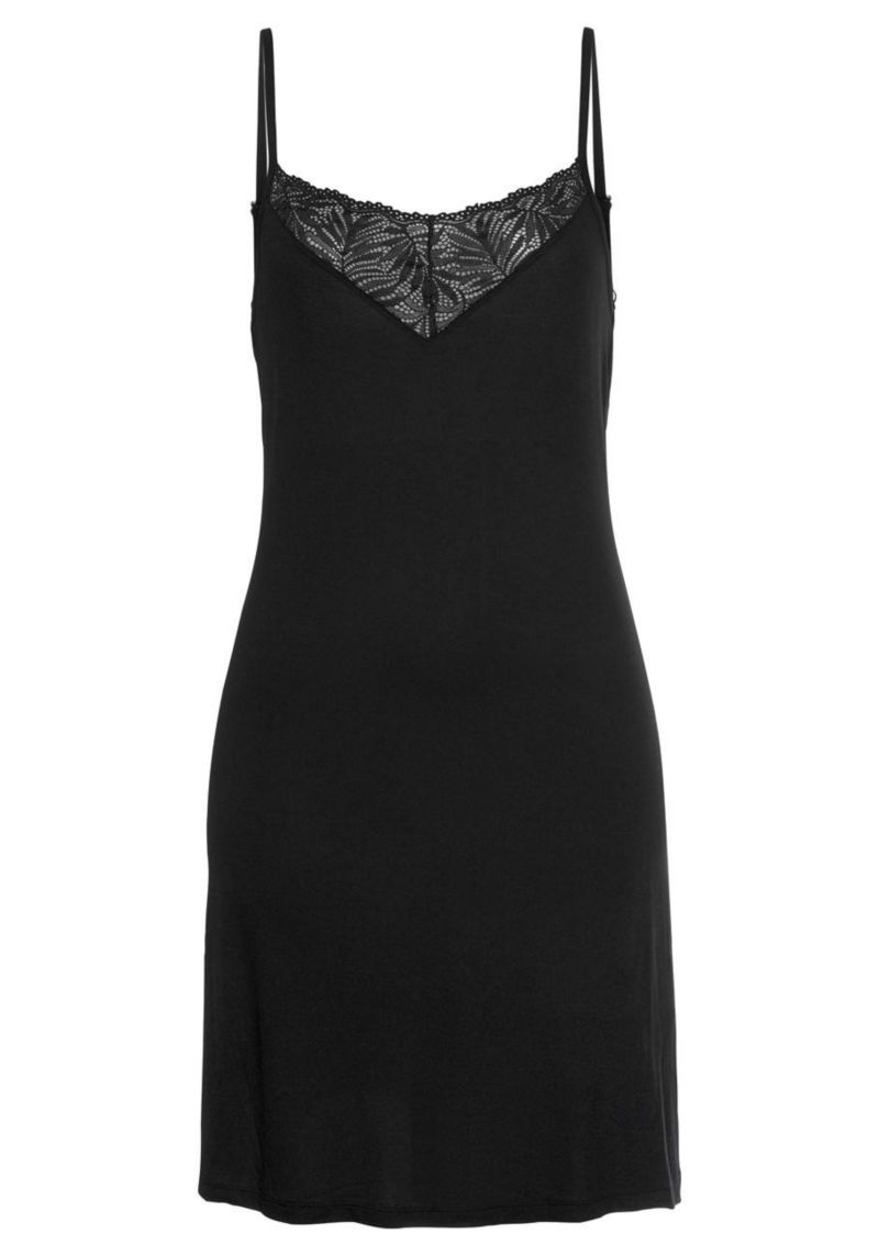 Women's Viscose Lace Detail Nightgown Negligee