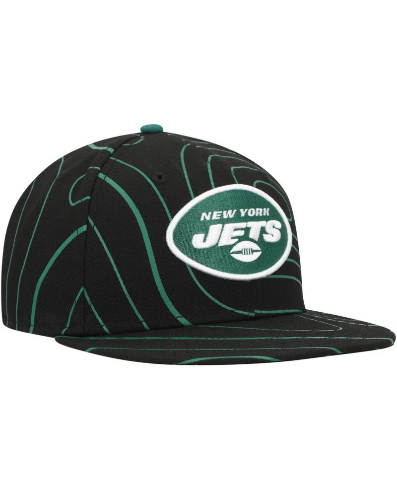 Men's Black New York Jets Geo 59FIFTY Fitted Hat