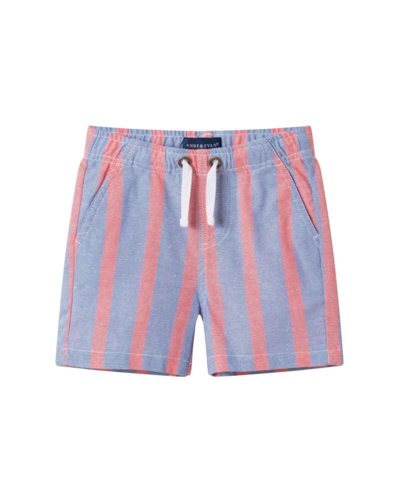 Baby Boys Orange Striped Airy Oxford Set