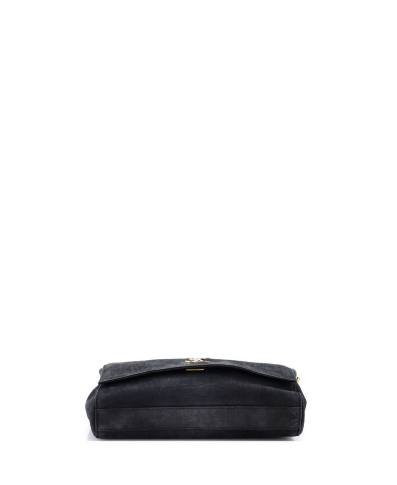 Medium Classic Monogram Reversible Shoulder Bag Embossed Nubuck and Suede