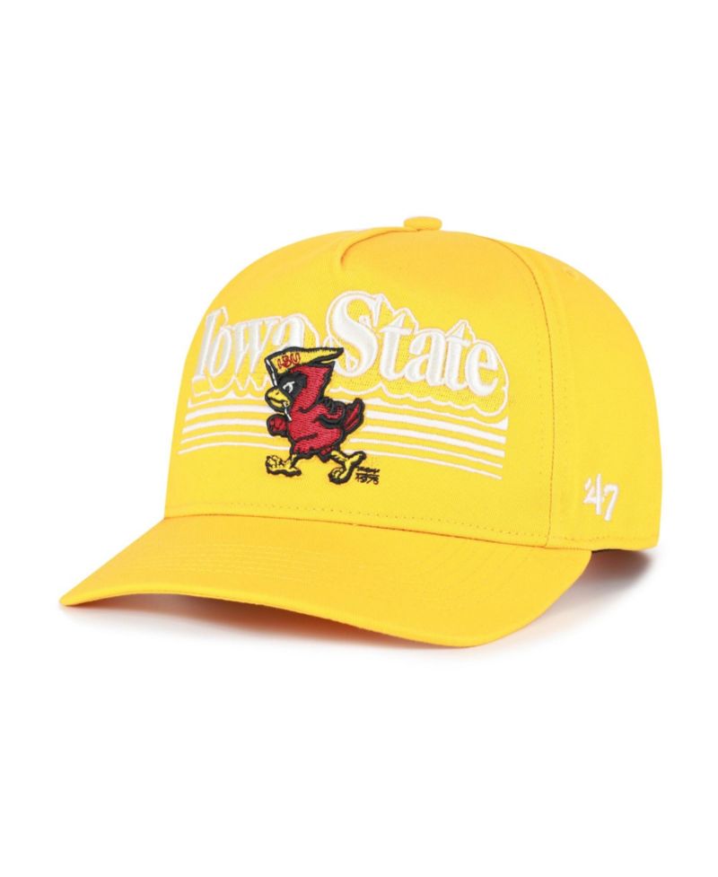 Men's '47 Gold Iowa State Cyclones Script Fade Hitch Adjustable Hat