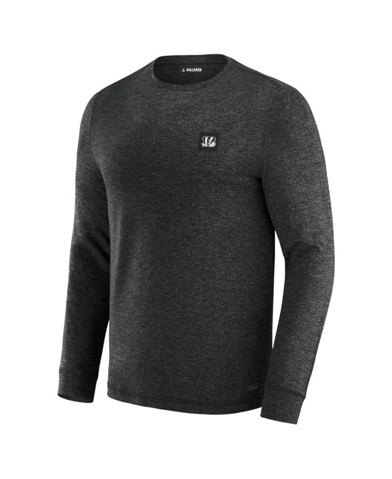 Men's Black Cincinnati Bengals Four Down Long Sleeve T-Shirt