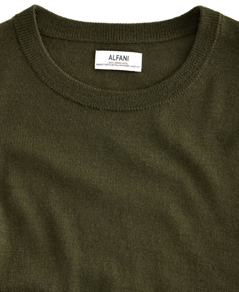 Men's Merino Wool Crewneck Sweater