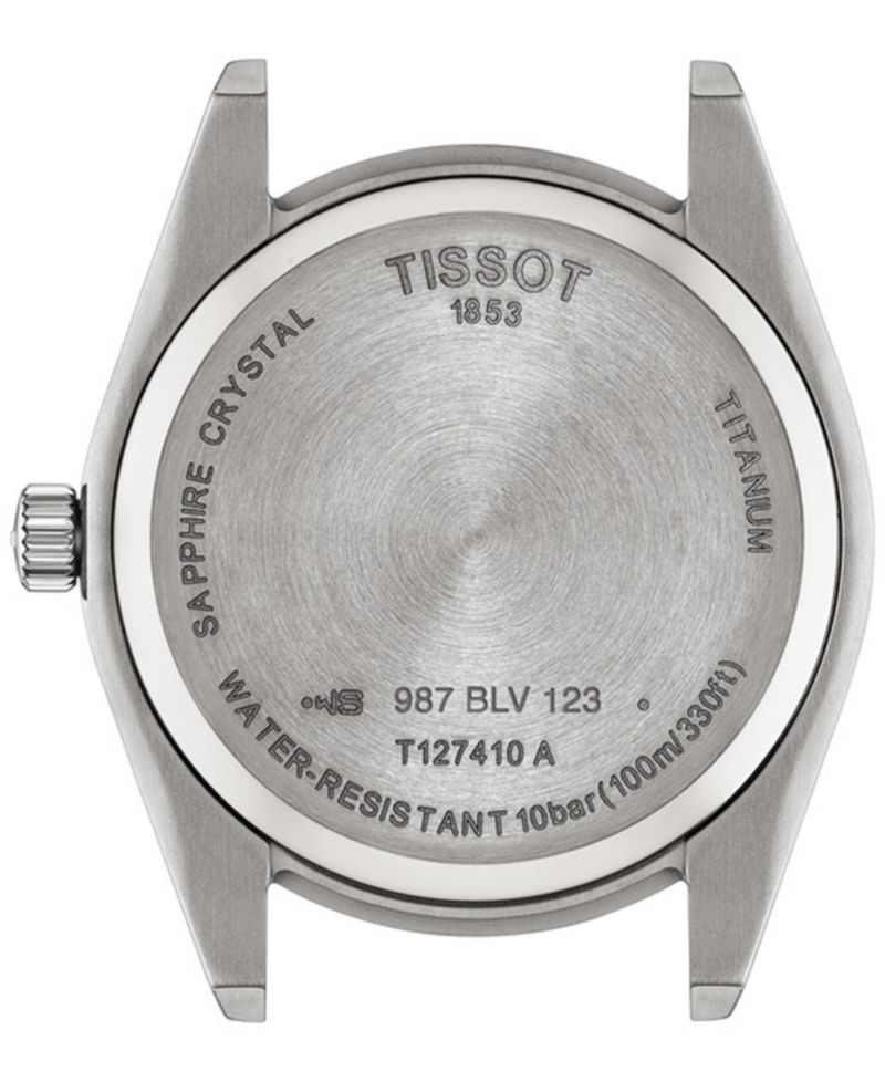 Men's Swiss Gentleman Gray Titanium Bracelet Watch 40mm