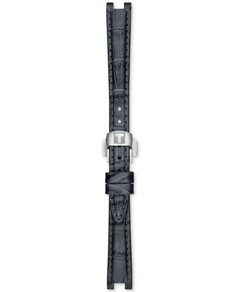 Women's Swiss Desir Black Leather Strap Watch 28mm