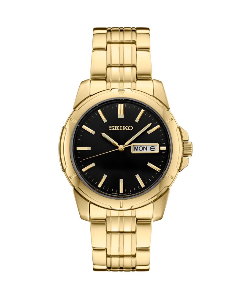 Men's Gold Stainless Steel Dial Bracelet Watch, 39.6mm