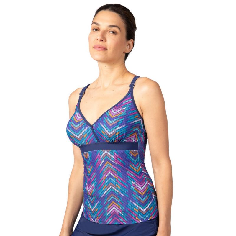 Women's Macrame Back Tankini Top