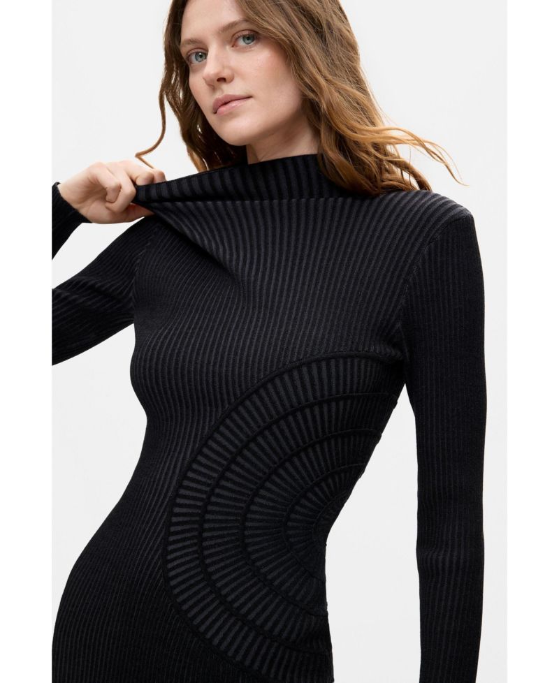 Women's Shimmering knit midi dress