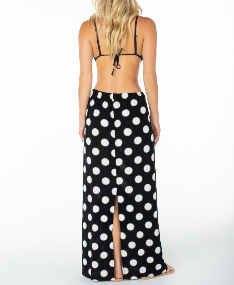 Women's Iyla Polka-Dot Maxi Slit Skirt