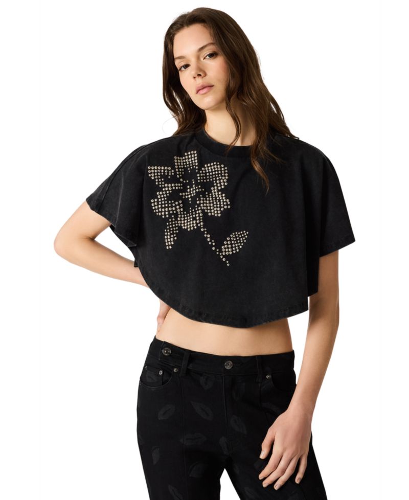 Women's Callum Floral Embellished Crewneck Knit Top