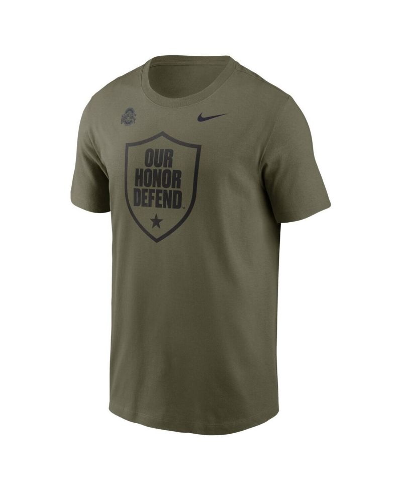Men's Olive Ohio State Buckeyes Primetime Logo Performance T-Shirt
