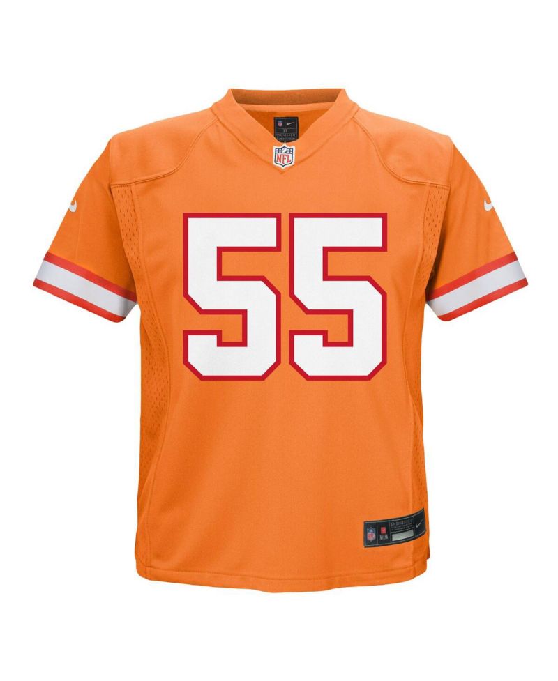 Little Boys and Girls Derrick Brooks Orange Tampa Bay Buccaneers Retired Player Game Jersey