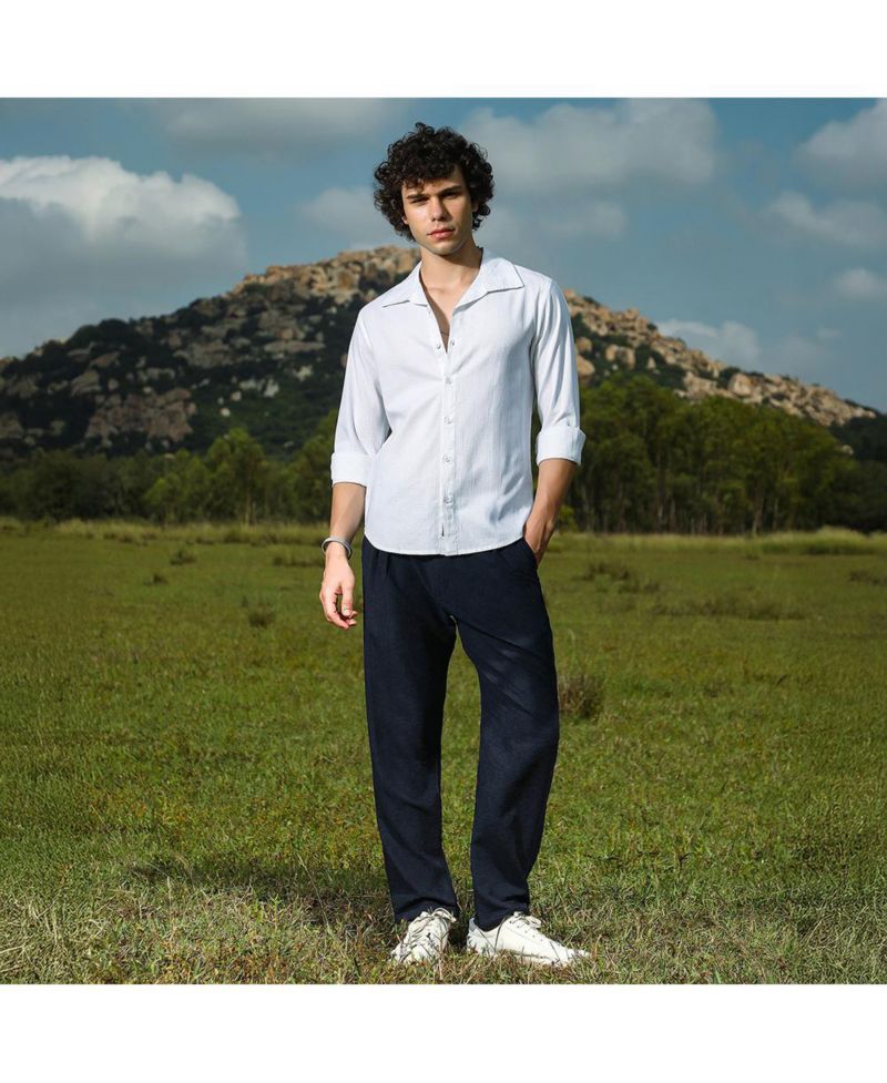 Men's Solid Relaxed Shirt