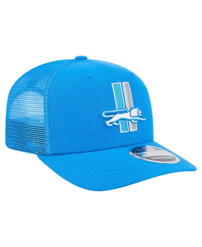 Men's Blue Detroit Lions Main Trucker 9SEVENTY Stretch-Snap Hat