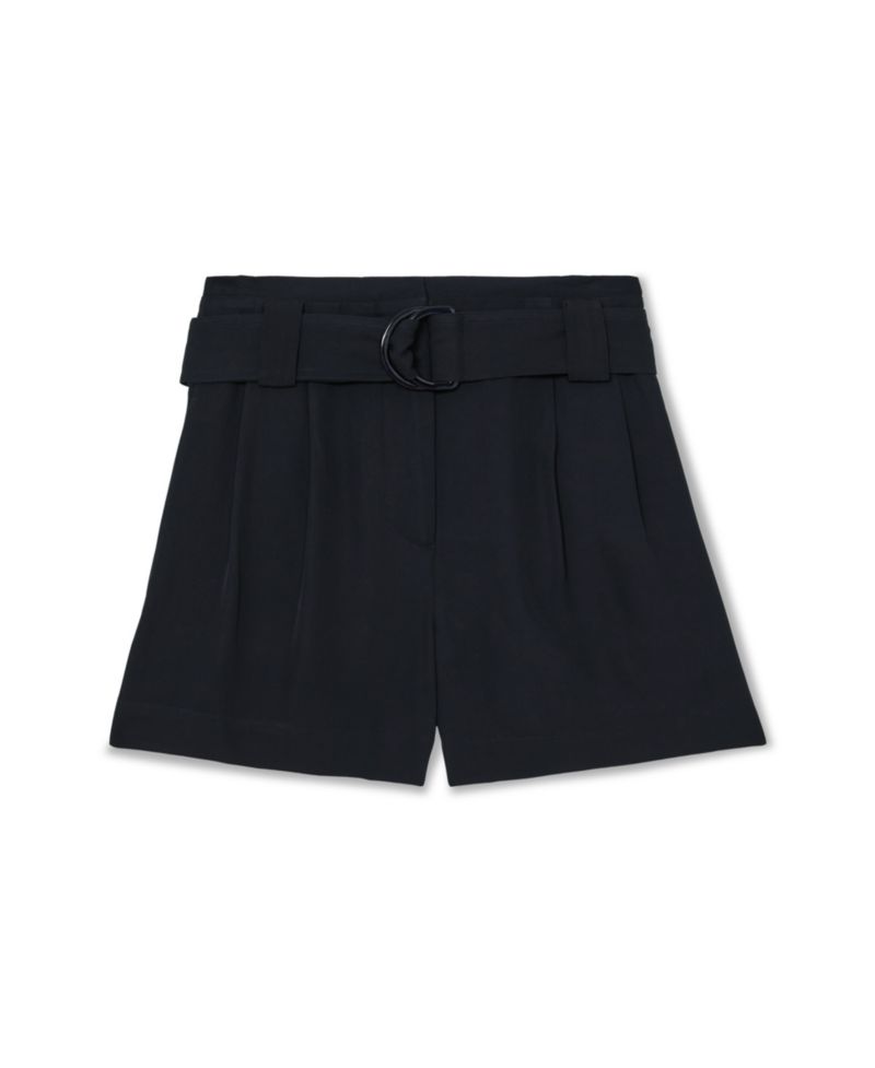 Women's Lana High-Waisted Pleated Belted Shorts, 3.7" Inseam