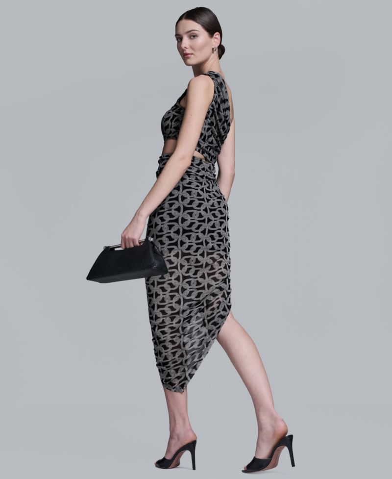 Women's One-Shoulder Midi Dress