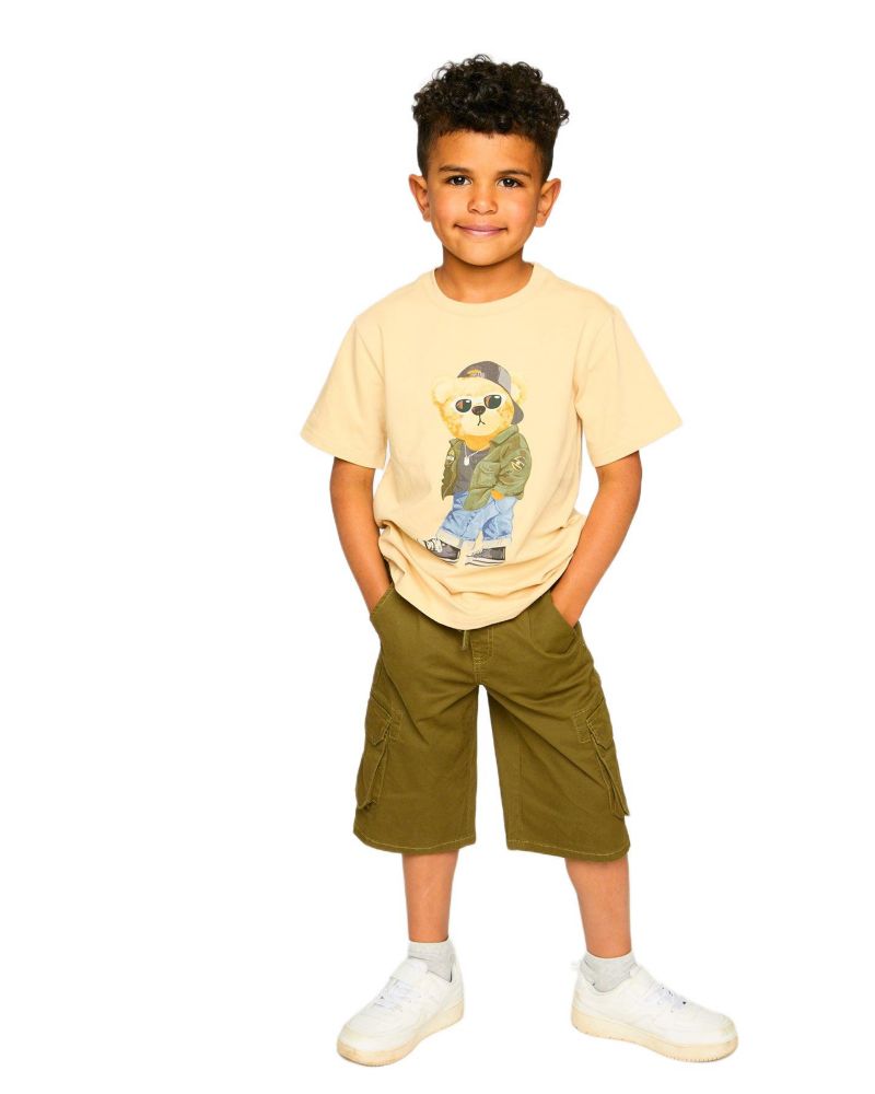 Toddler Boys Stretch Twill Bermuda with Cargo Pockets