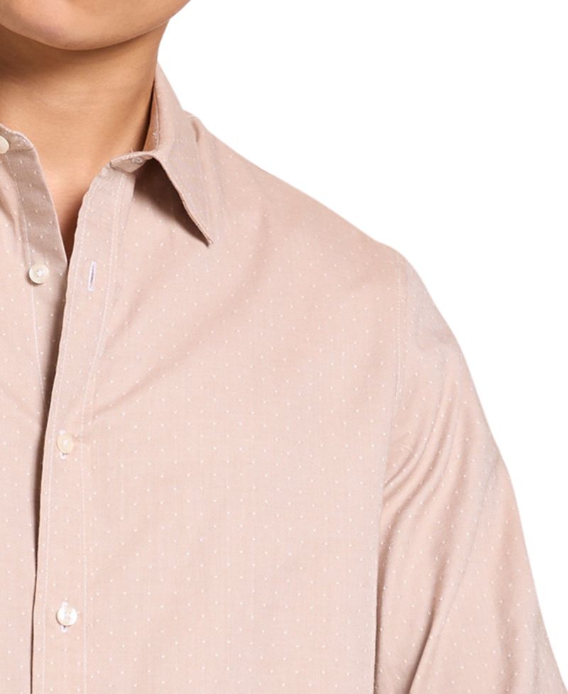 Men's Classic-Fit Dobby Printed Shirt