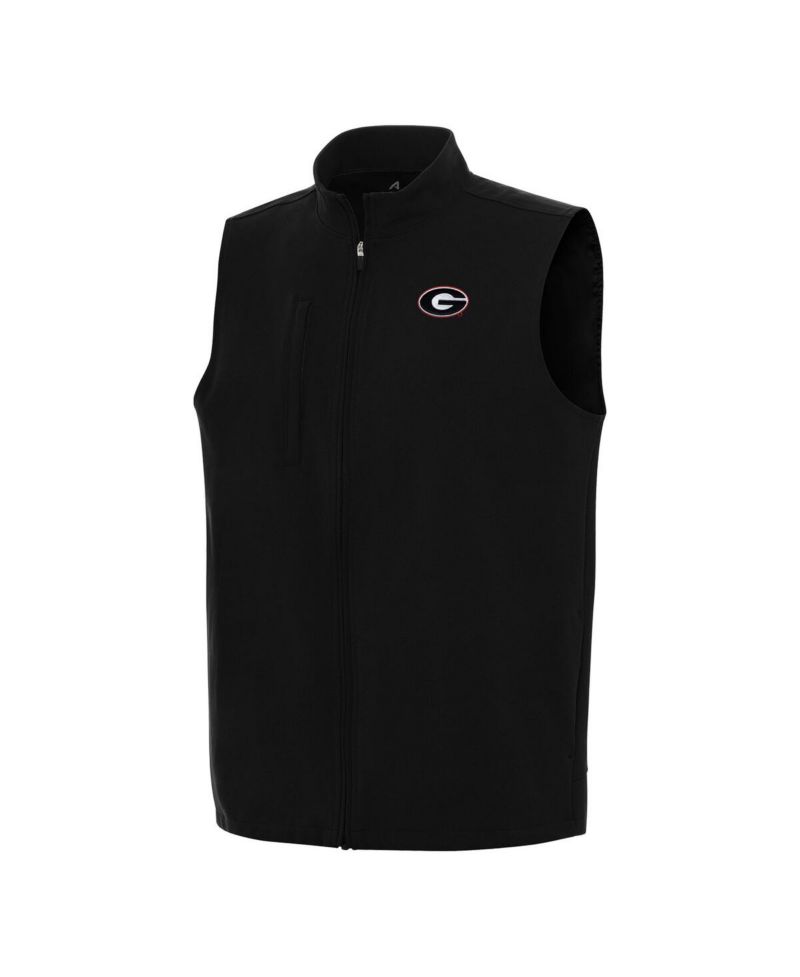 Men's Black Georgia Bulldogs Regard Full-Zip Vest