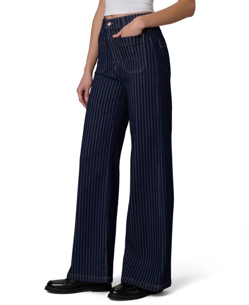 Women's Mia High-Rise Wide-Leg Patch Pocket Jeans