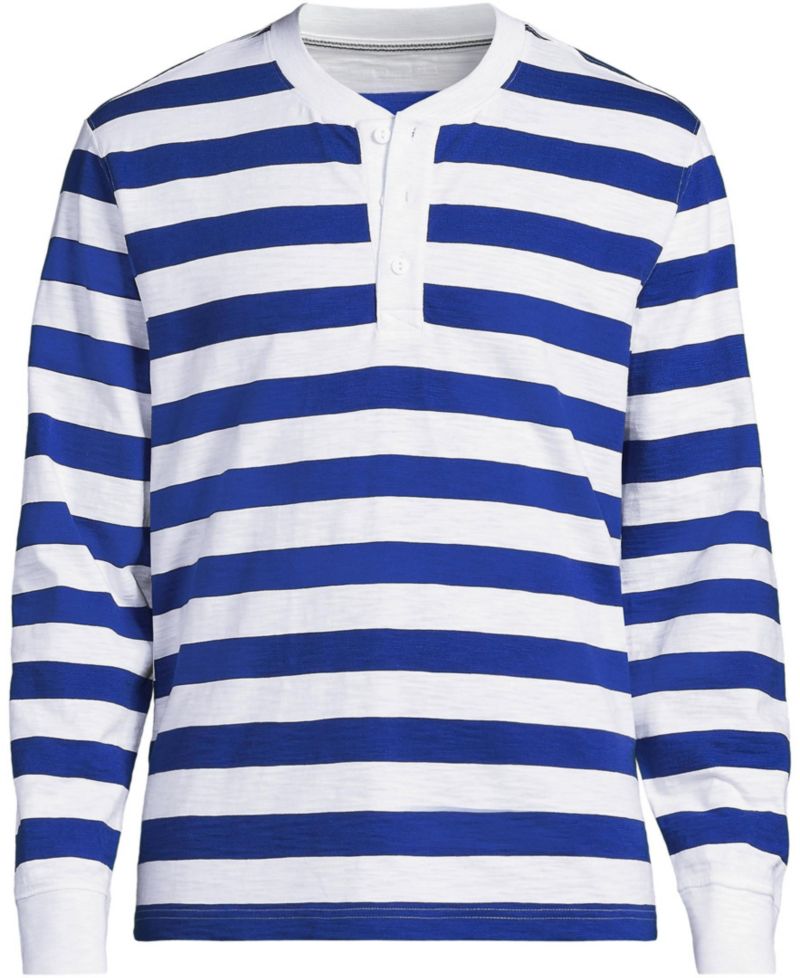Men's Long Sleeve Slub Henley