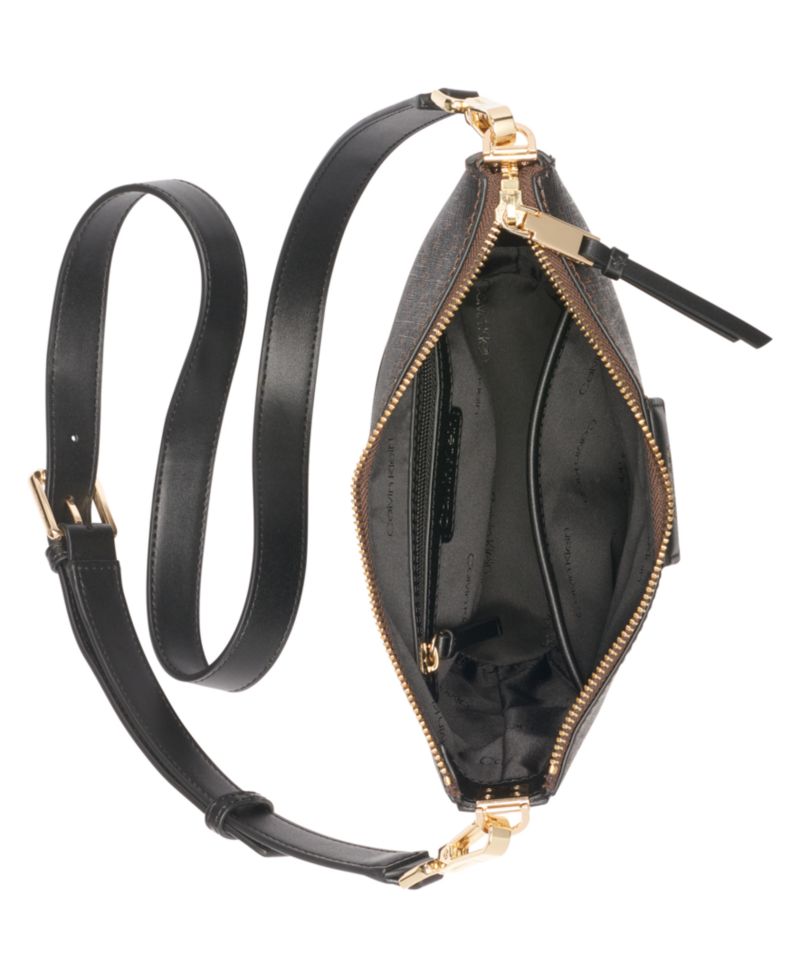 Ash Signature Adjustable Top Zipper Crossbody
