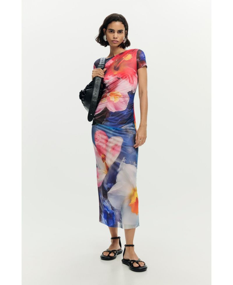 Women's Short Sleeve printed dress