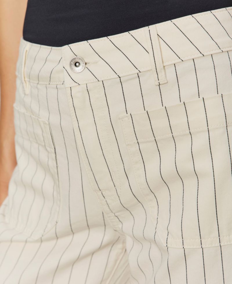 Petite Marine Wide-Leg Cropped Capri Pants