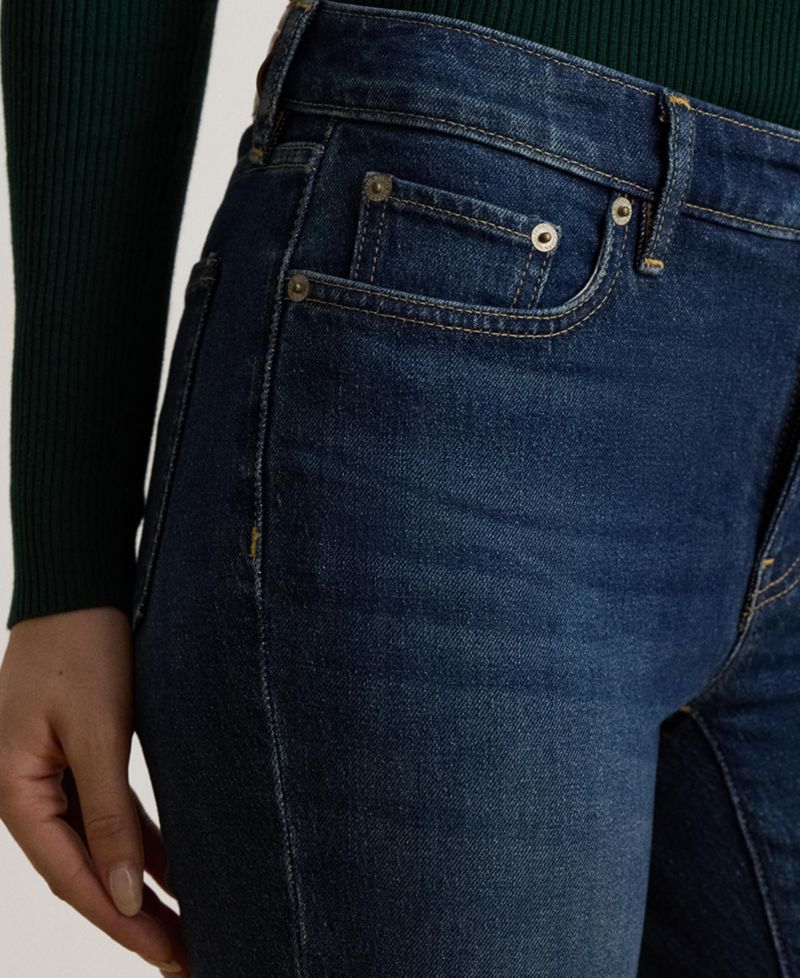 Women's Mid-Rise Slim Straight Jeans