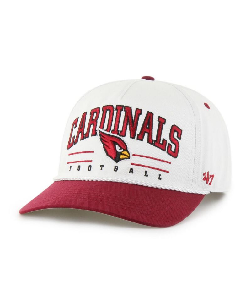 Men's White/Cardinal Arizona Cardinals Roscoe Two-Toned Hitch Adjustable Hat